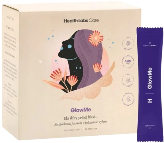 HealthLabs GlowMe 30 saszetek - Nawilżenie Skóry i Dobra Kondycja Włosów i Paznokci