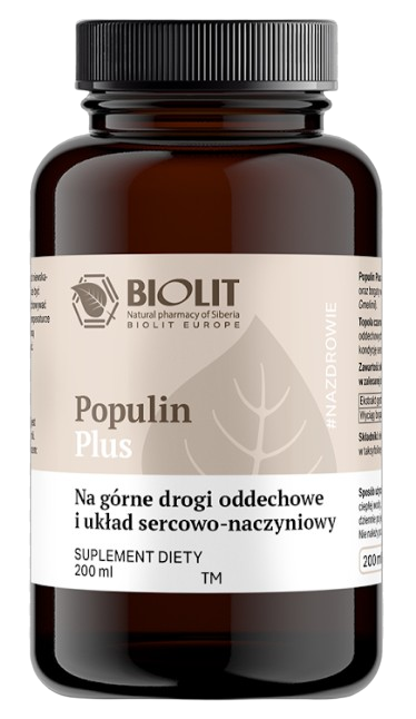 Biolit Populin plus 200 ml - Odporność Drogi oddechowe Serce